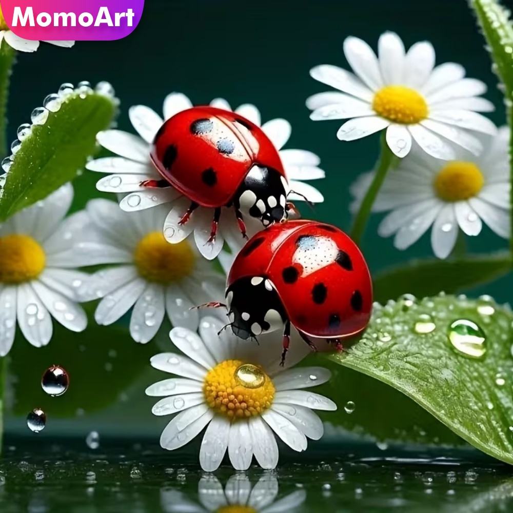 Resin Art Work - Momoart Diamond Painting Ladybug Animal Pattern
