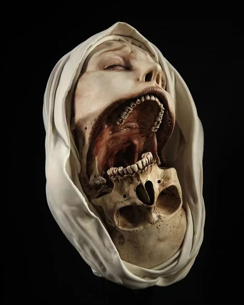 Resin Art Work - Transfiguratio Mortis Statue American Style Resin
