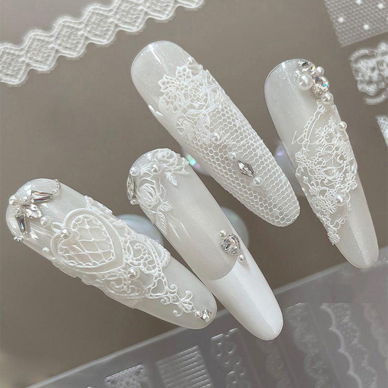 1pc Lace 3D Silicone Nail Mold - Resin Art Rose recension och pris