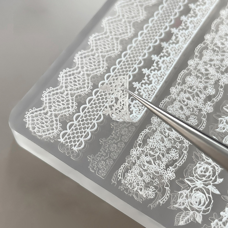 1pc Lace 3D Silicone Nail Mold - Resin Art Rose recension och pris