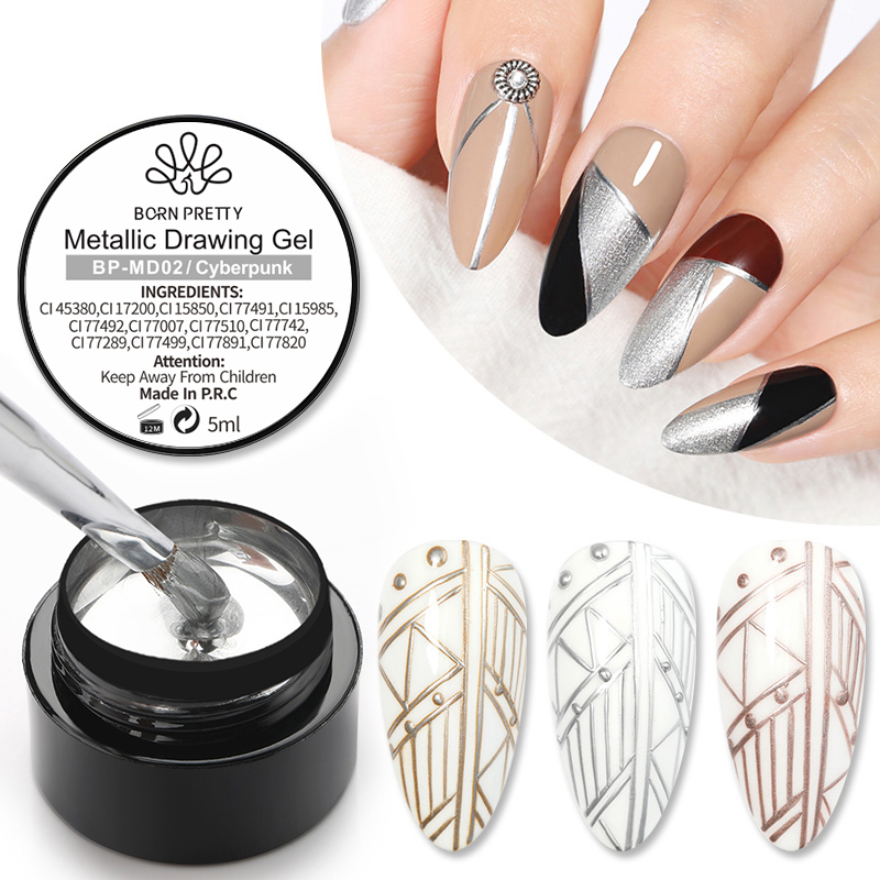 BORN PRETTY 5ml Metal Gel Nail - Resin Art Rose recension och pris