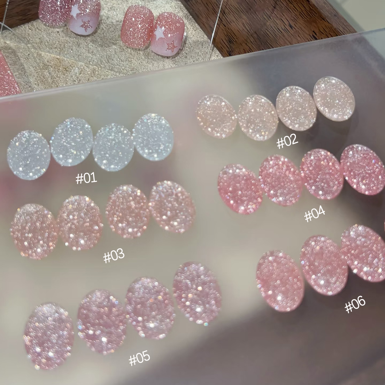 1-6pcs TC 2025 New Pink Naked  - Resin Art Rose recension och pris
