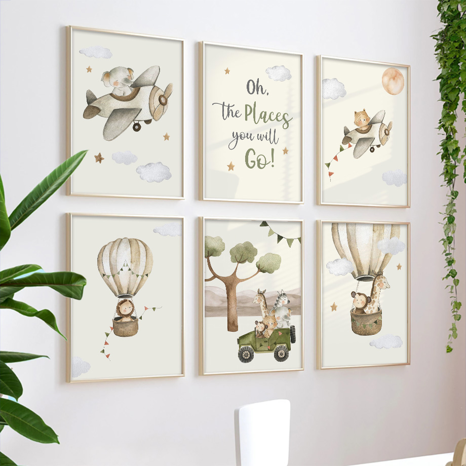 Lion Giraffe Monkey Balloon Ai - Resin Art Baby recension och pris