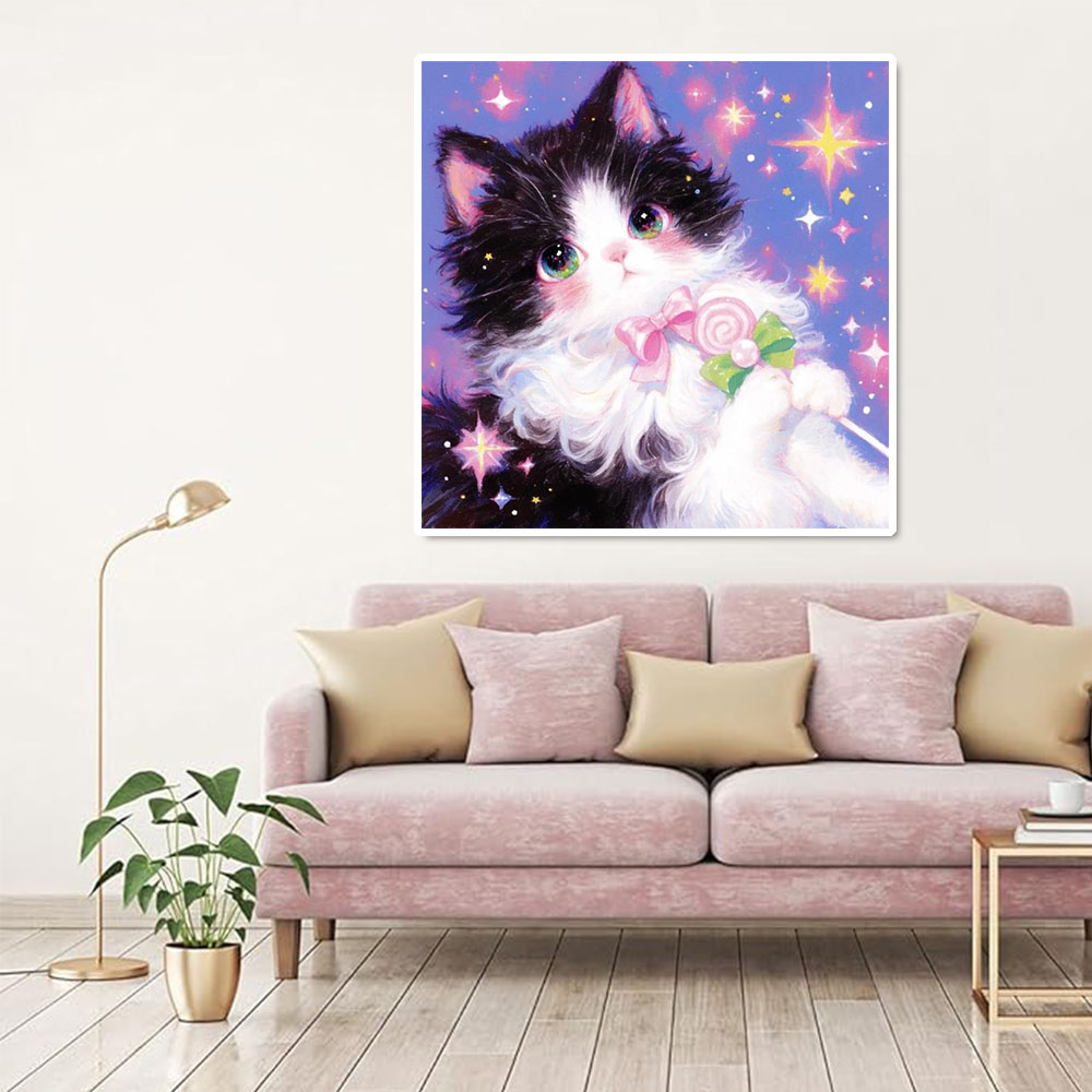 AB Diamond Painting Cute Cat F - Resin Art Wallpaper recension och pris