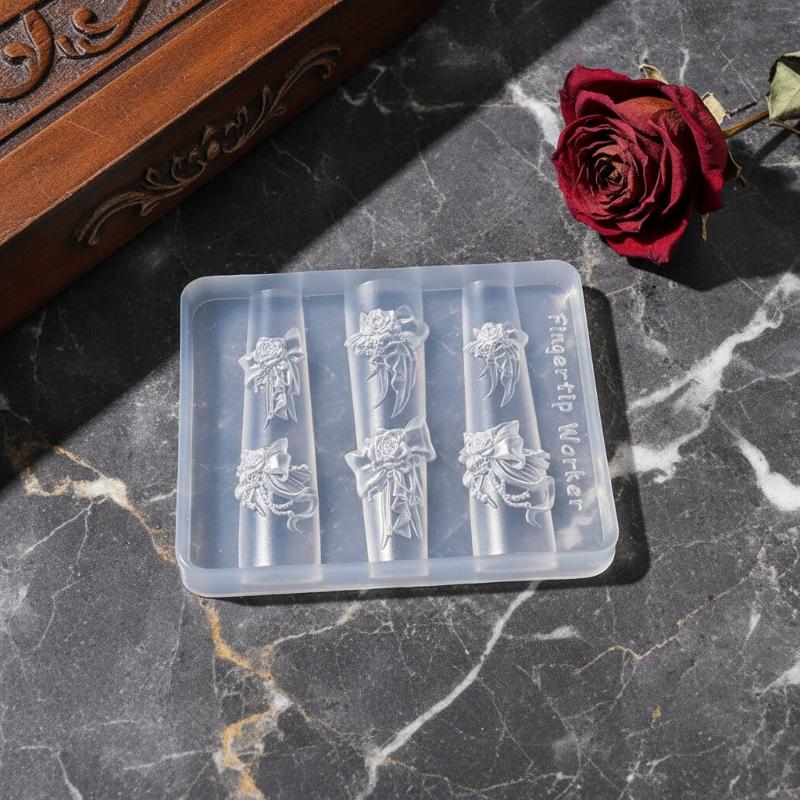 1Pcs Exquisite Rose Silk Bow R - Resin Art Rose recension och pris